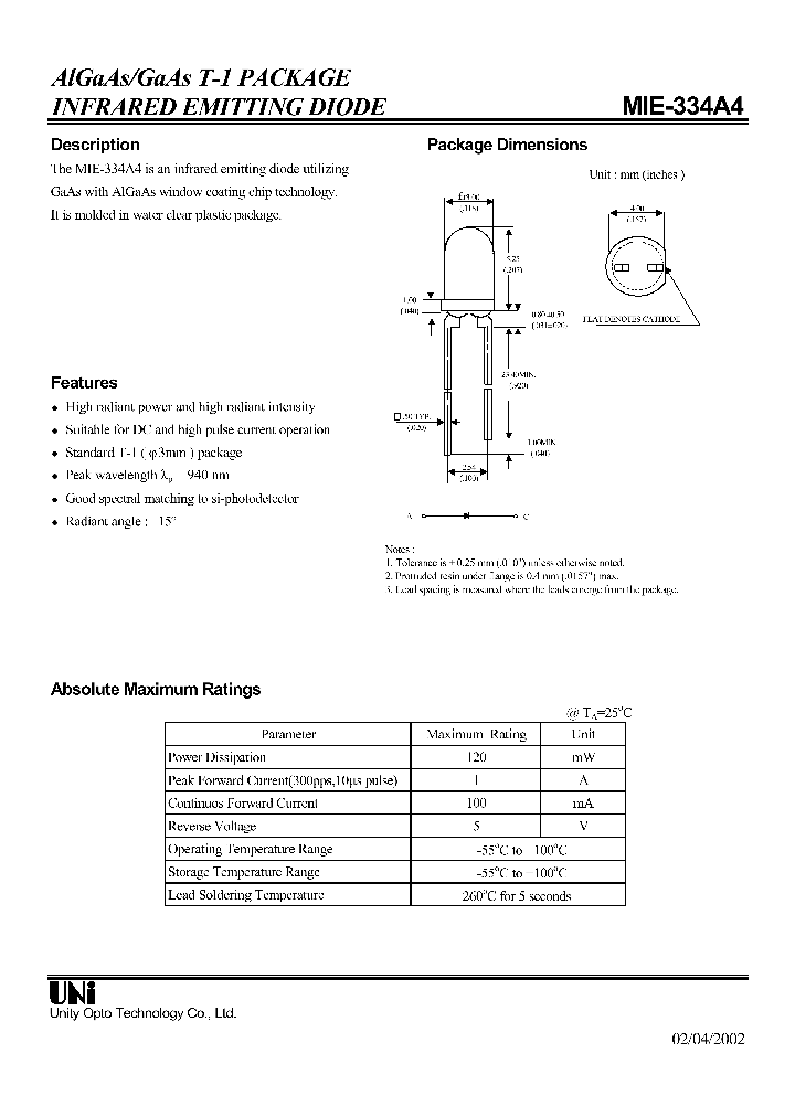 MIE-334A4_1279609.PDF Datasheet