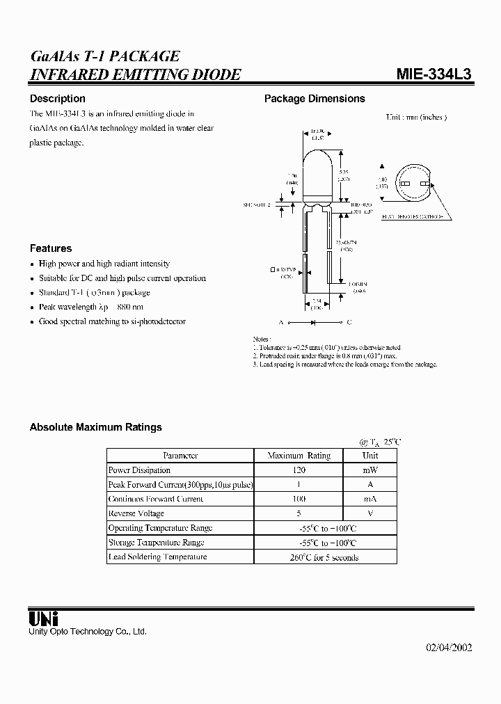 MIE-334L3_1279611.PDF Datasheet