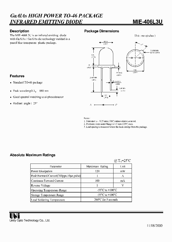 MIE-406L3U_1279616.PDF Datasheet