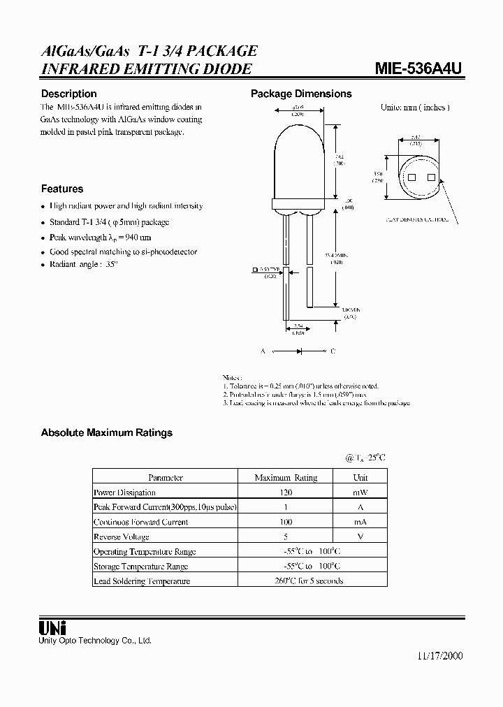MIE-536A4U_1279631.PDF Datasheet