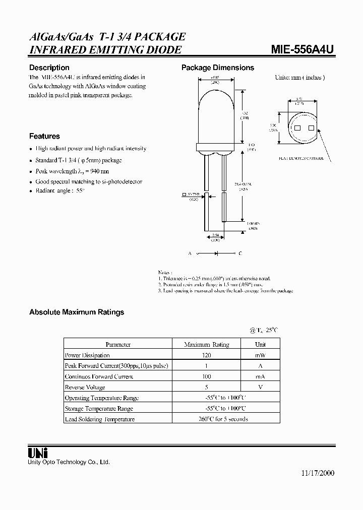 MIE-556A4U_1279640.PDF Datasheet