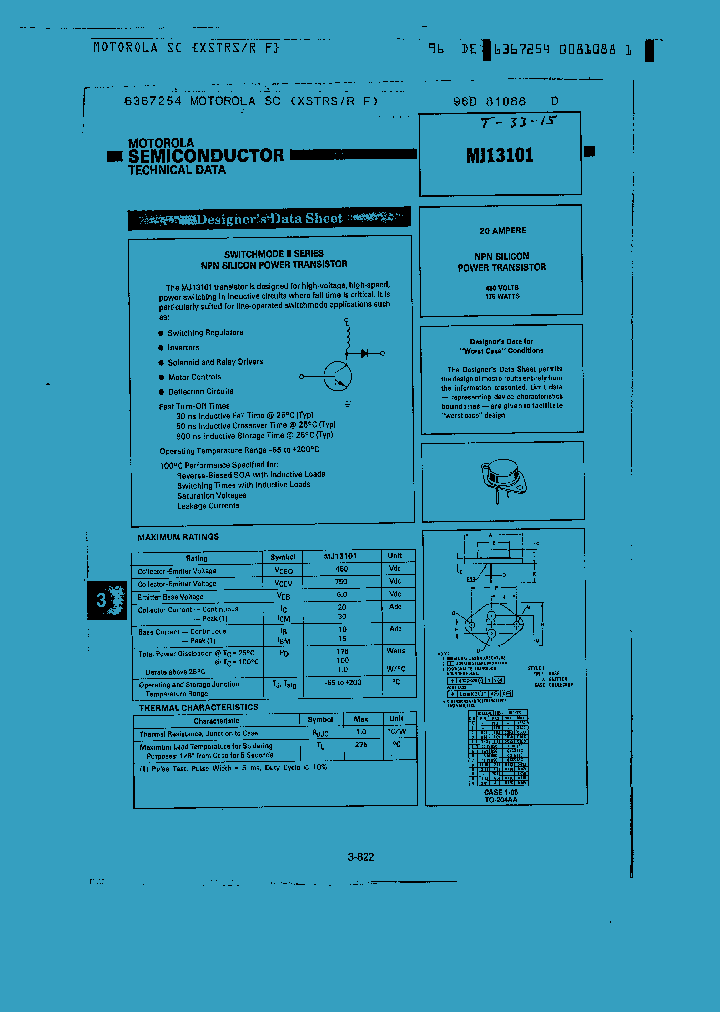 MJ13101_1279778.PDF Datasheet