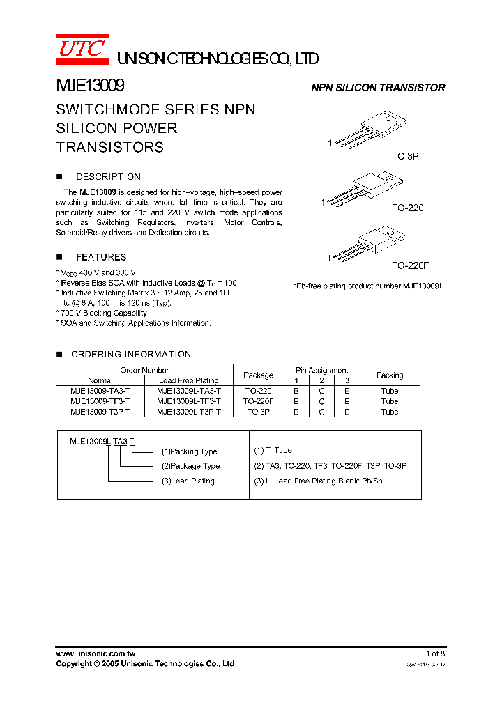 MJE13009-T3P-T_749094.PDF Datasheet