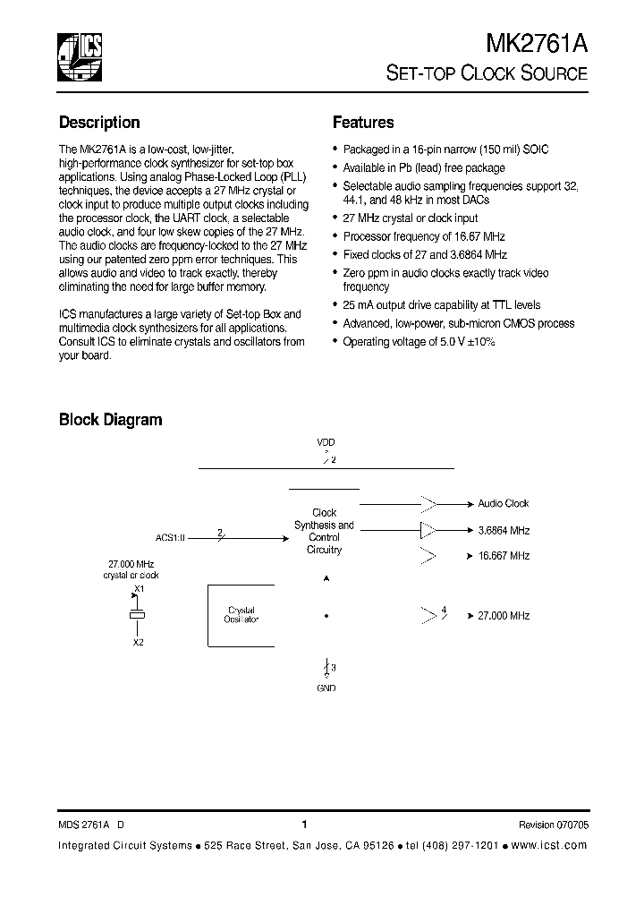 MK2761ASTR_1280124.PDF Datasheet