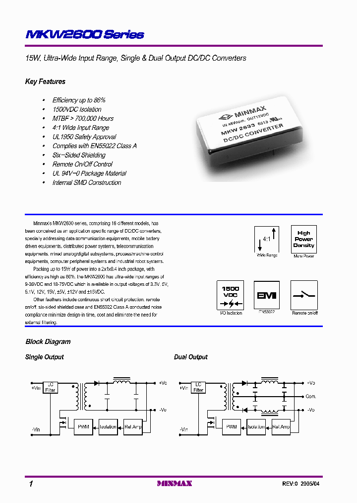 MKW2600_945392.PDF Datasheet