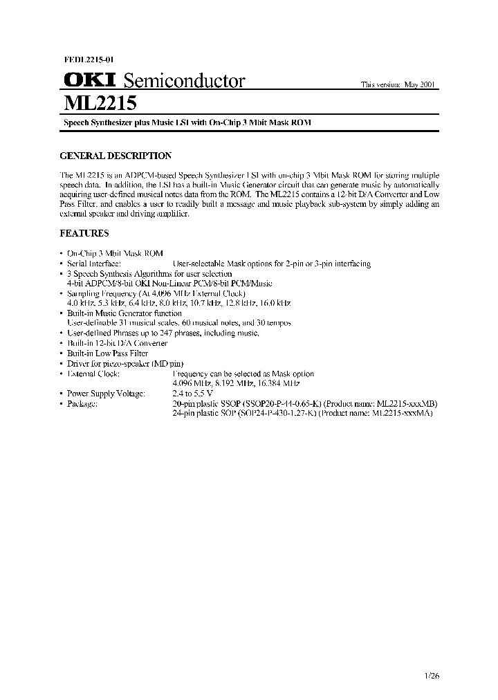 ML2215-XXXMB_1280278.PDF Datasheet