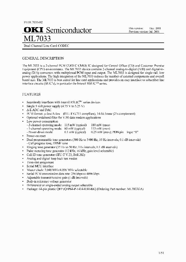 ML7033_1156966.PDF Datasheet