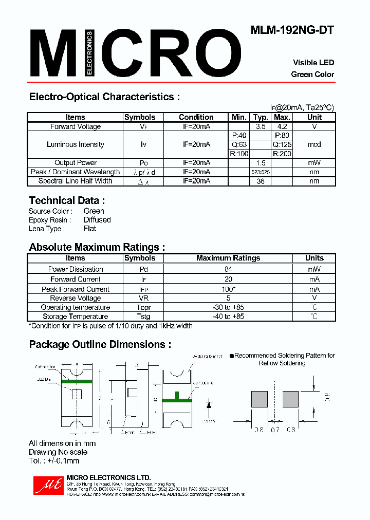 MLM-192NG-DT_1280601.PDF Datasheet