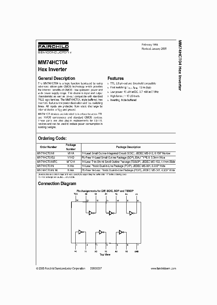MM74HCT0405_1280930.PDF Datasheet