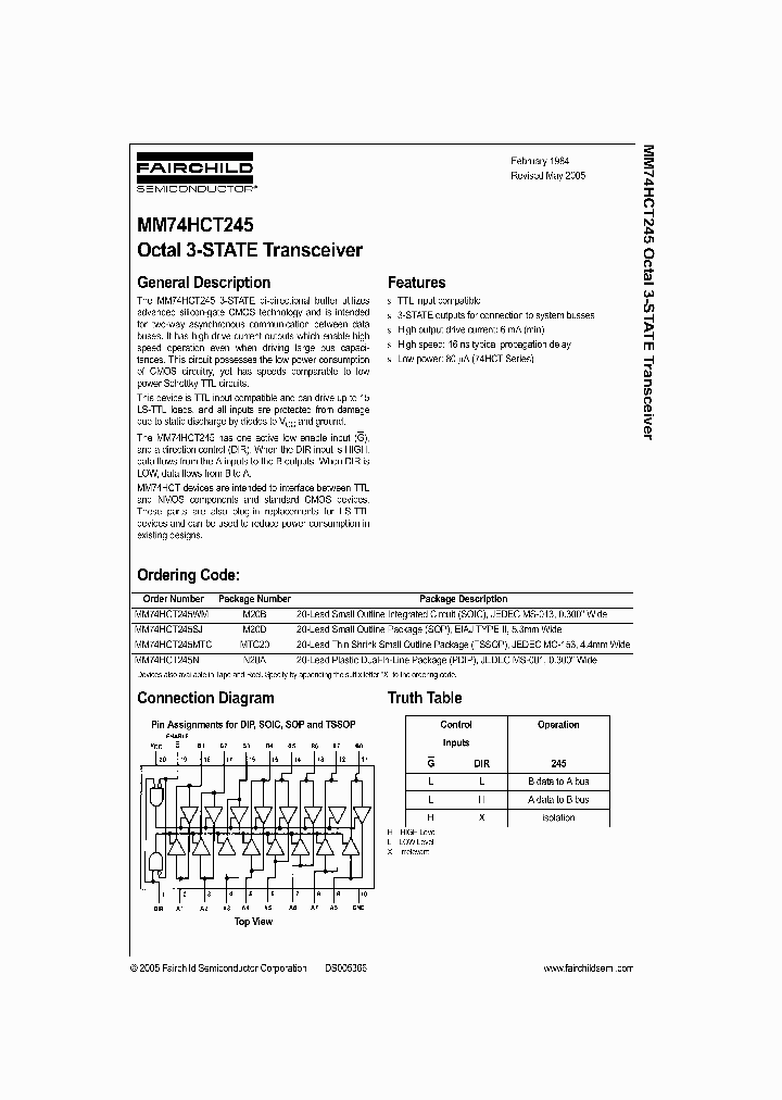 MM74HCT245WM_1280943.PDF Datasheet