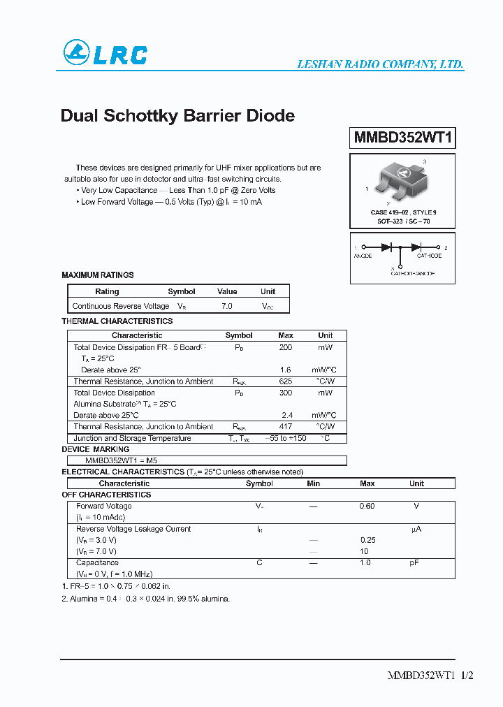 MMBD352WT1_1118667.PDF Datasheet