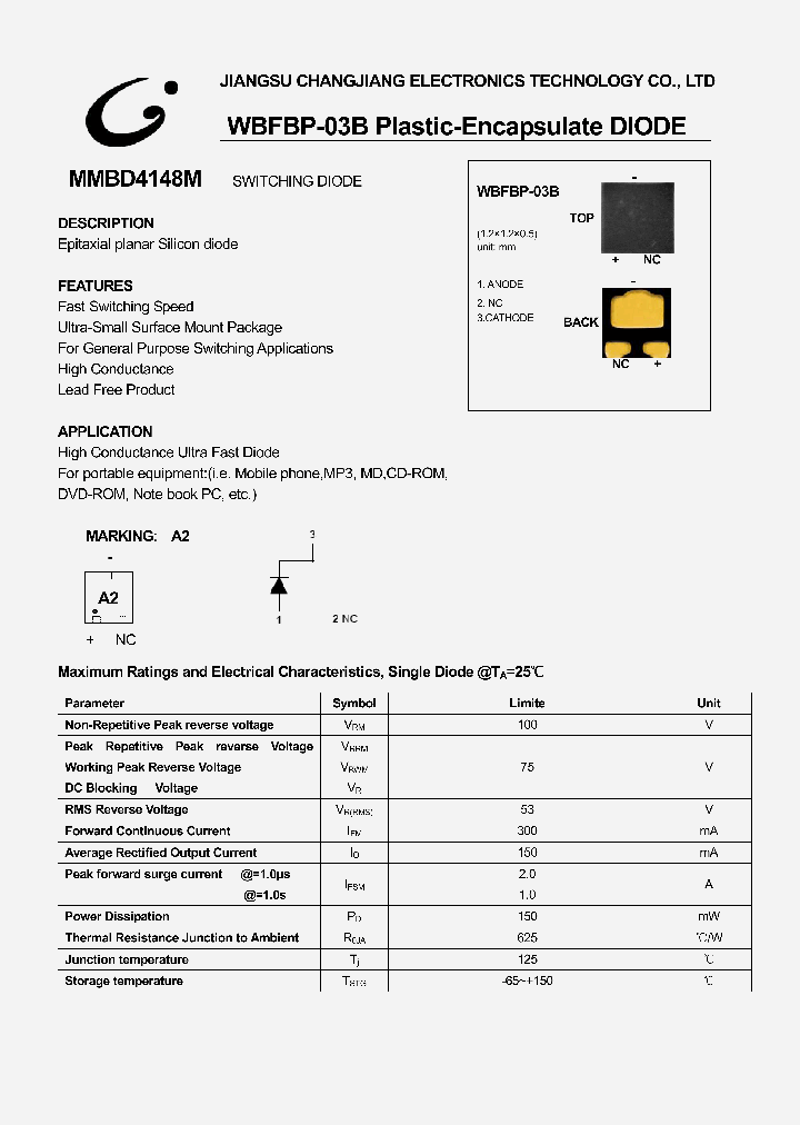 MMBD4148M_1281105.PDF Datasheet