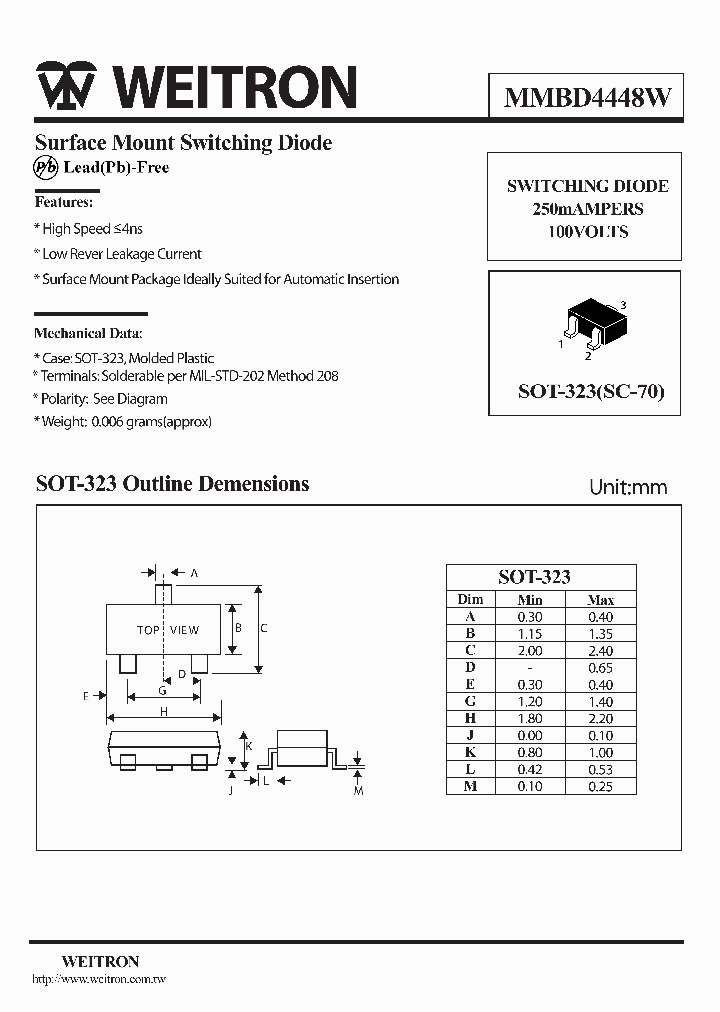 MMBD4448W_1110006.PDF Datasheet