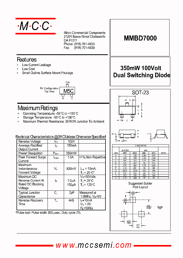 MMBD7000_1093061.PDF Datasheet