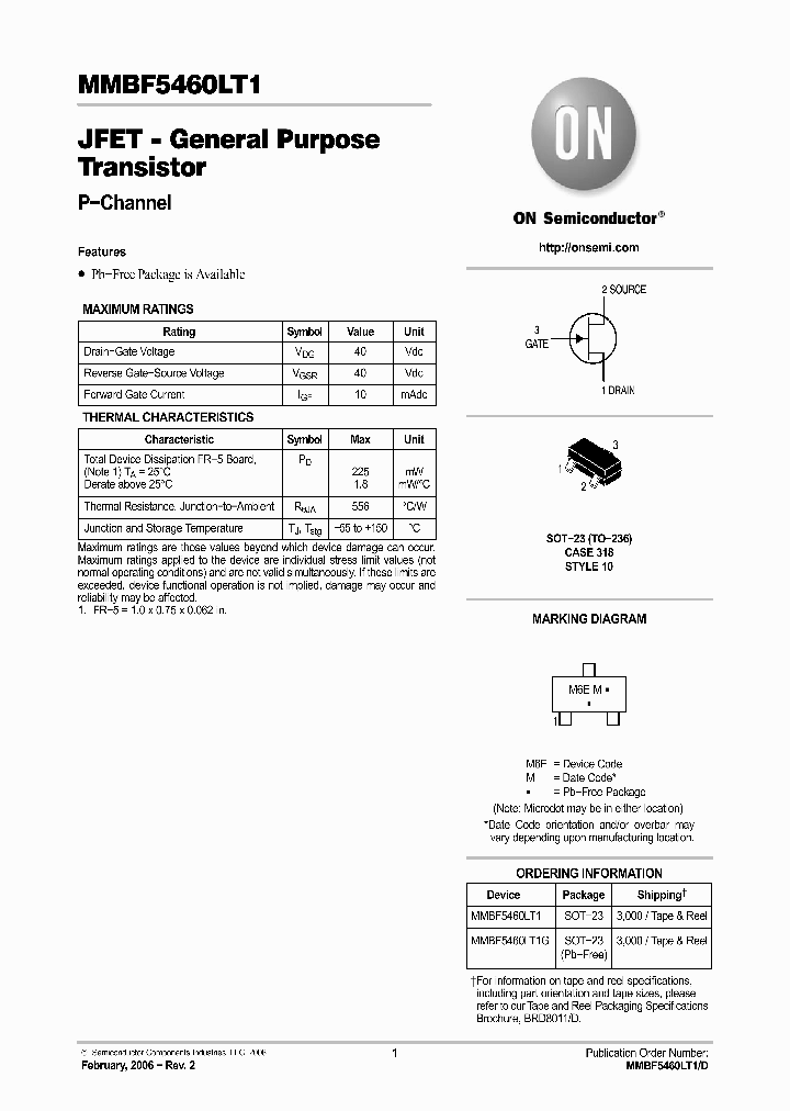 MMBF5460LT1G_1187068.PDF Datasheet