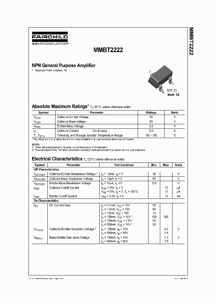 MMBT2222_1174801.PDF Datasheet