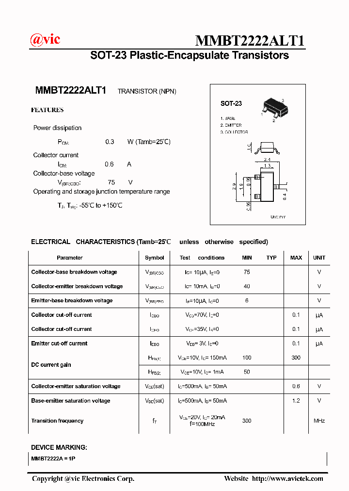 MMBT2222ALT1_1132157.PDF Datasheet