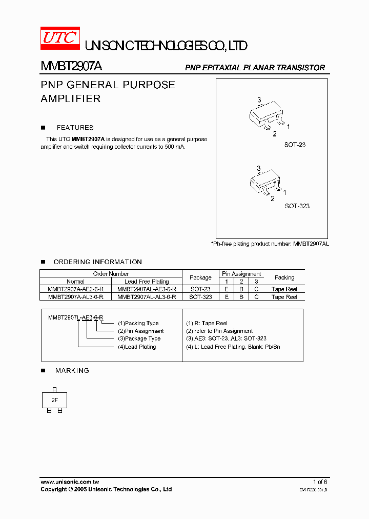 MMBT2907A-AE3-6-R_749138.PDF Datasheet