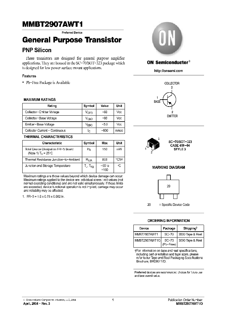 MMBT2907AWT1_1281282.PDF Datasheet