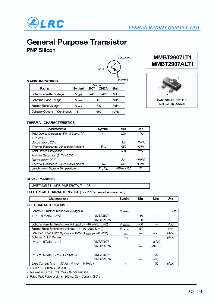 MMBT2907ALT1_1160883.PDF Datasheet