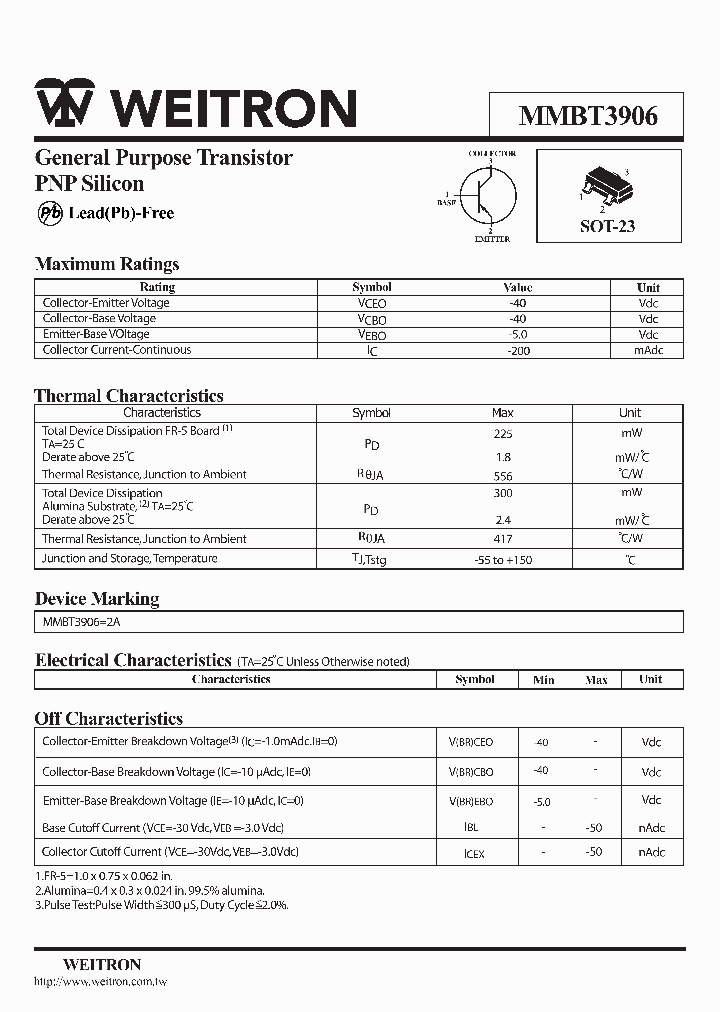 MMBT3906_1161653.PDF Datasheet