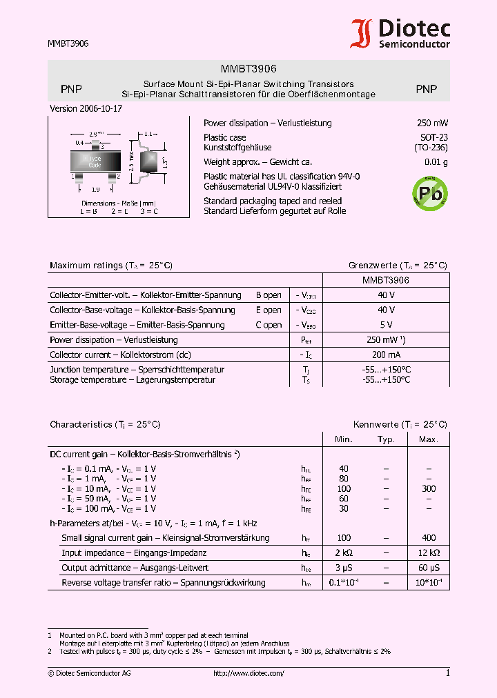 MMBT3906_1161655.PDF Datasheet