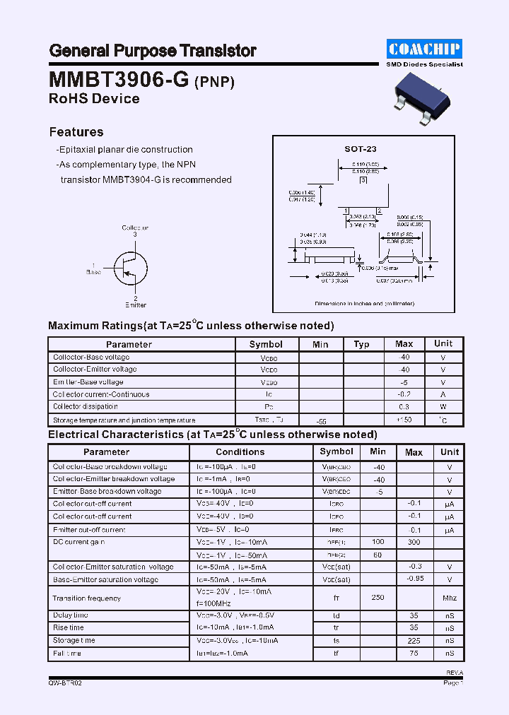 MMBT3906-G_1172504.PDF Datasheet