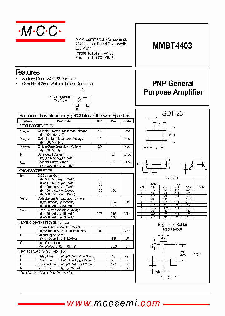 MMBT4403_1141375.PDF Datasheet