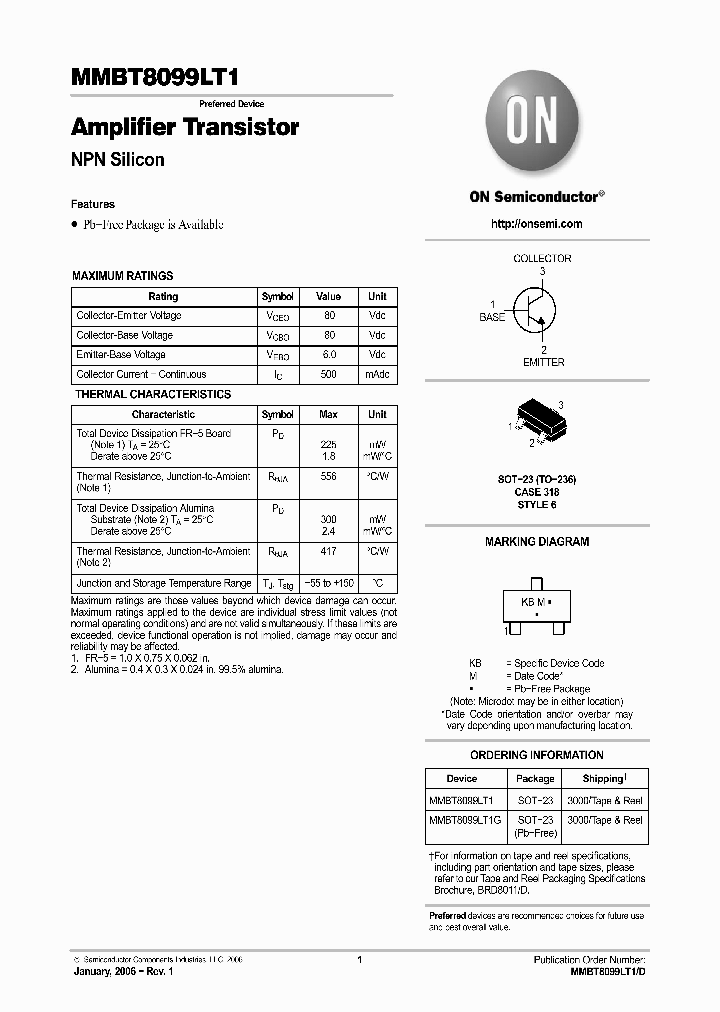 MMBT8099LT1G_1149949.PDF Datasheet
