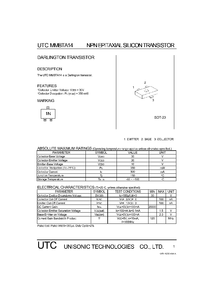 MMBTA14_1187063.PDF Datasheet