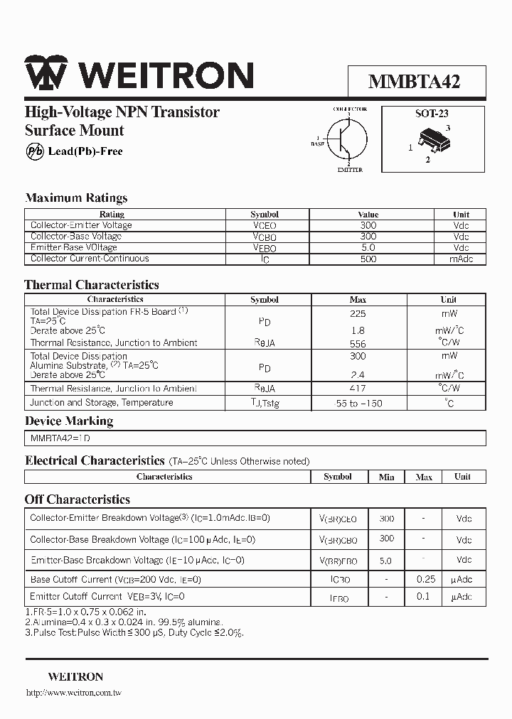 MMBTA42_1151922.PDF Datasheet
