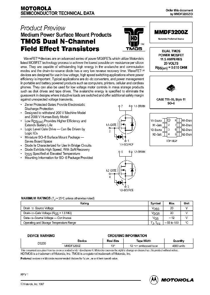 MMDF3200Z_1281599.PDF Datasheet