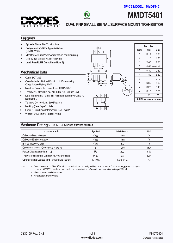 MMDT5401-7-F_729788.PDF Datasheet
