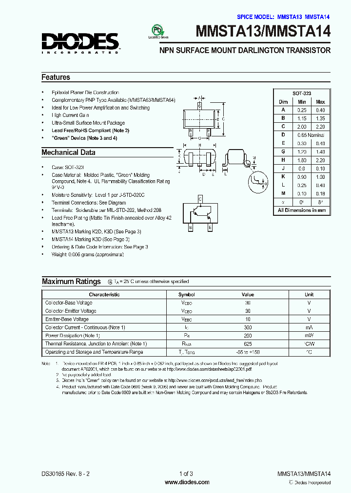 MMSTA13-7-F_1020777.PDF Datasheet