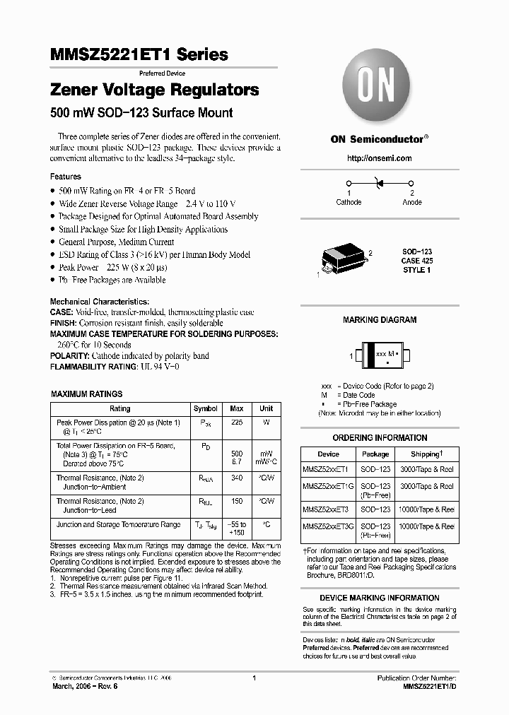 MMSZ52XXET3G_1281845.PDF Datasheet