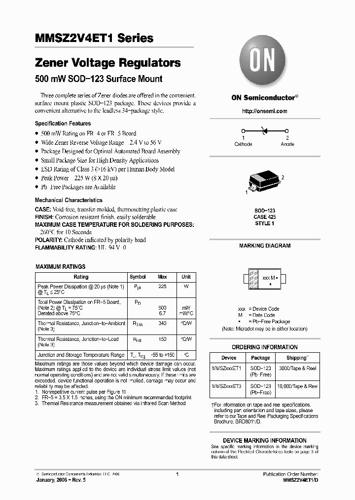 MMSZ2V7ET1G_629938.PDF Datasheet