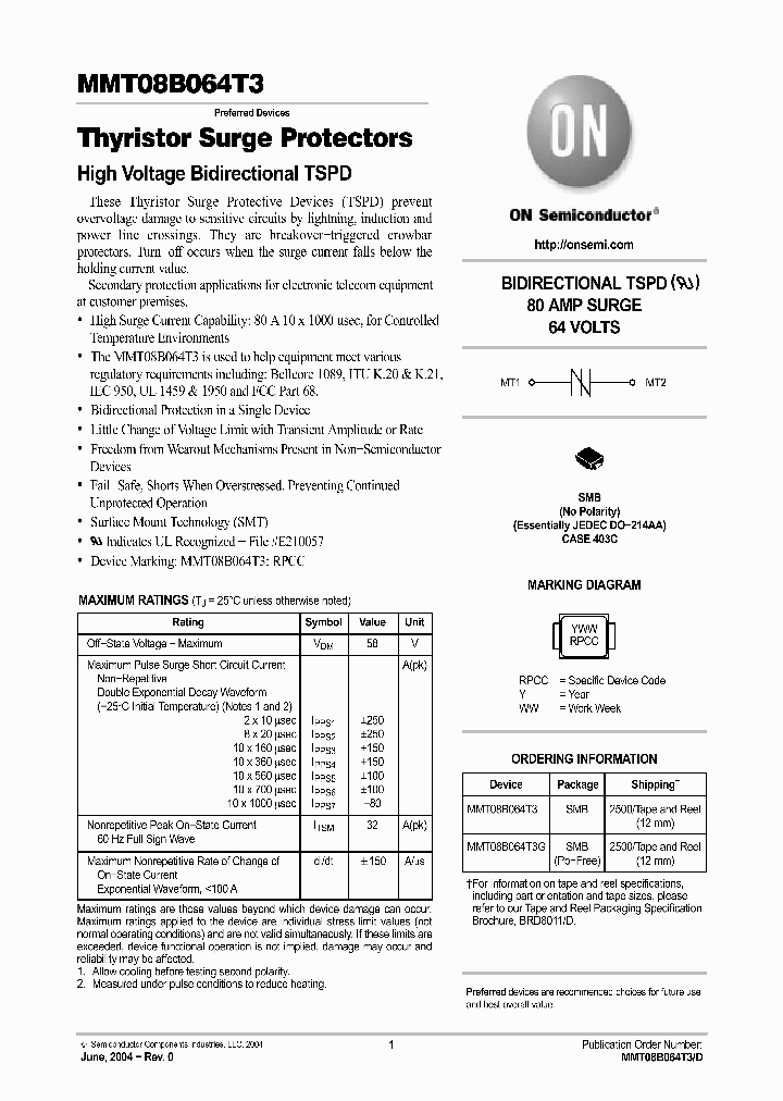 MMT08B064T3G_1281856.PDF Datasheet