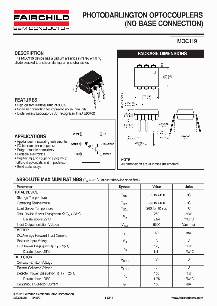 MOC119_1118850.PDF Datasheet