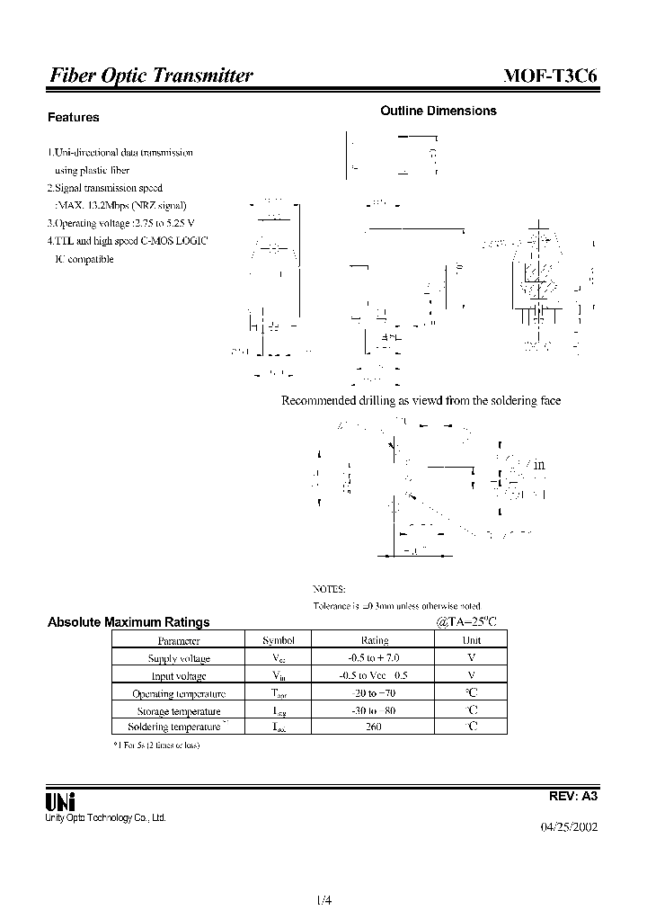 MOF-T3C6_1282209.PDF Datasheet