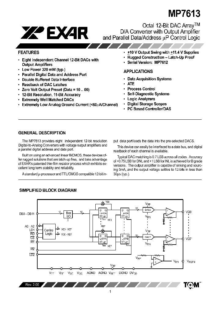 MP7613_1084277.PDF Datasheet