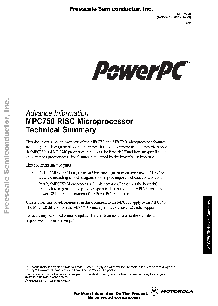 MPC750_1282556.PDF Datasheet