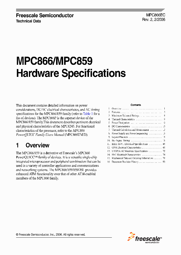 MPC866TZP133A_1282586.PDF Datasheet