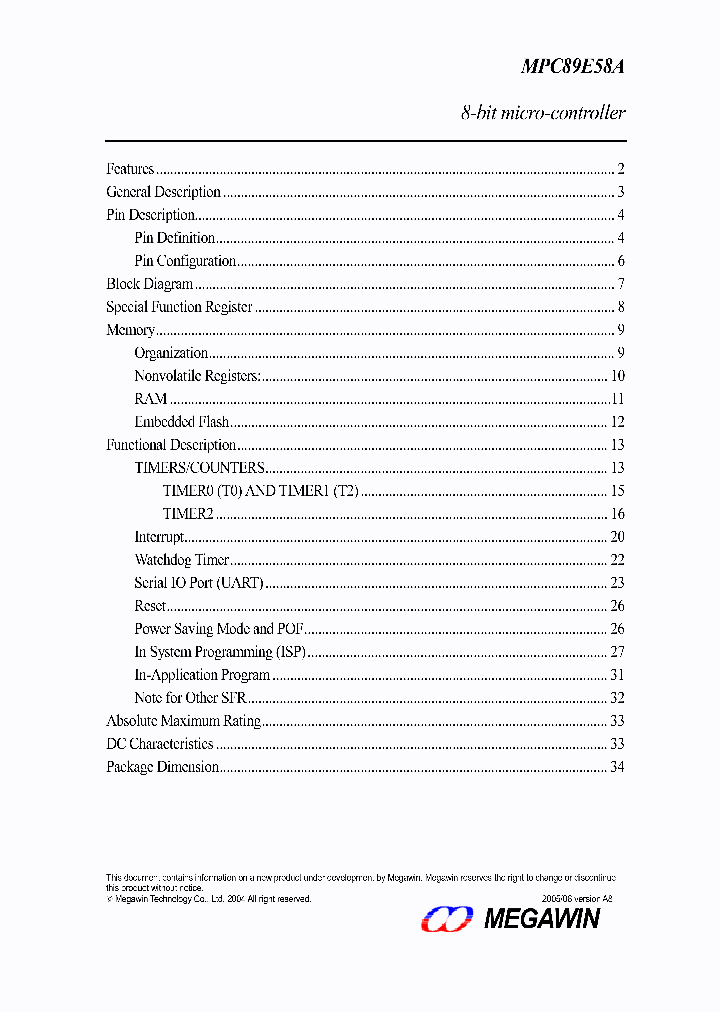 MPC89E58A_1092549.PDF Datasheet