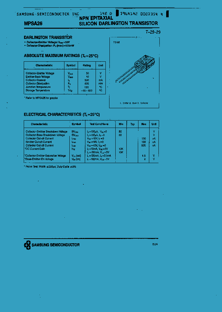 MPSA26_1282782.PDF Datasheet