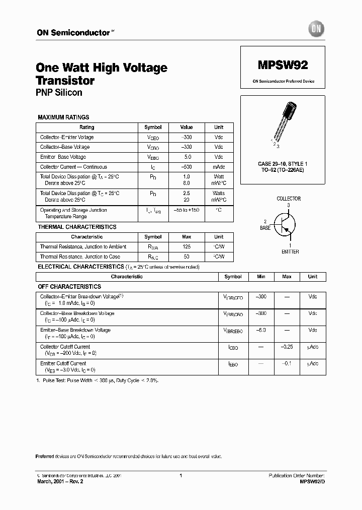 MPSW92_1282888.PDF Datasheet