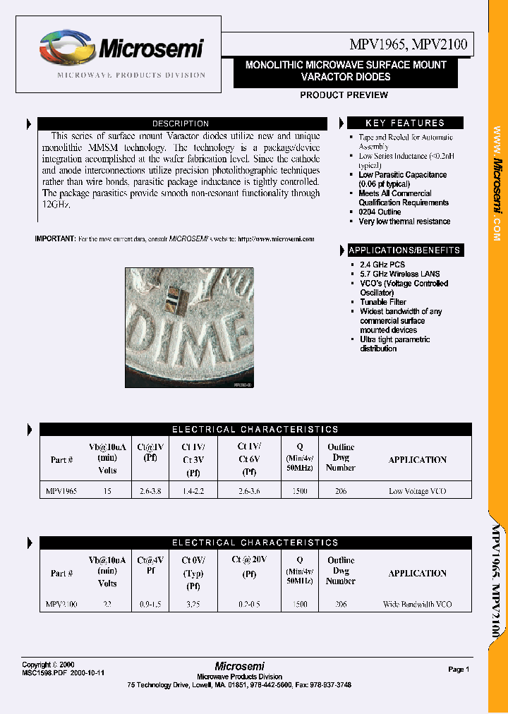 MPV2100_1282900.PDF Datasheet