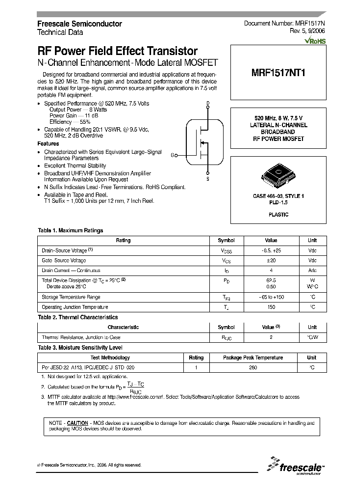 MRF1517NT1_1283435.PDF Datasheet