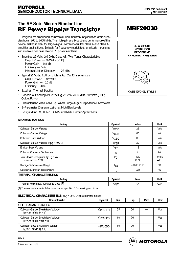 MRF20030_1067036.PDF Datasheet