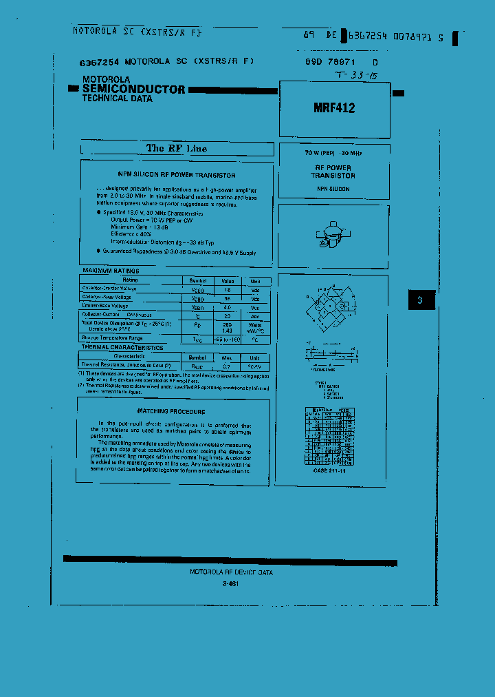 MRF412_1067069.PDF Datasheet