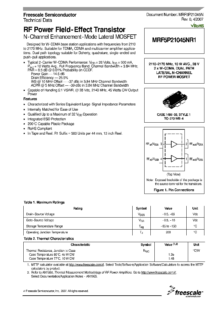 MRF5P21045NR1_1283583.PDF Datasheet